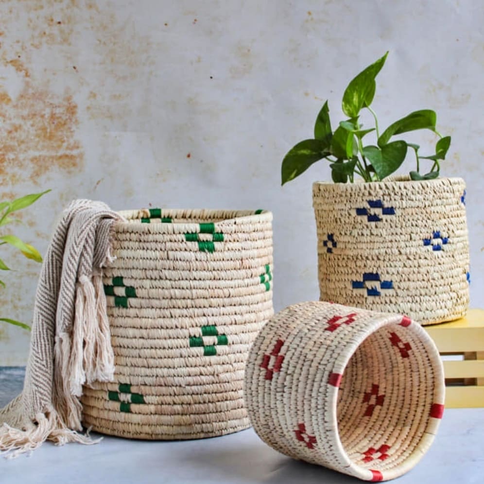 Earth Weave Sabai Planters | Set of 3