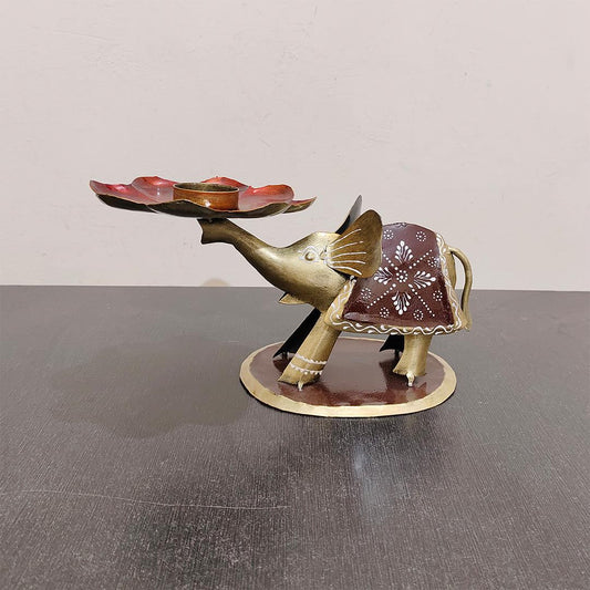 Elephant T-Lite Holder |Elegant Table Decor