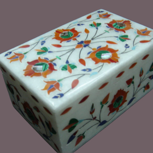 Stone inlaid Jewellery Box