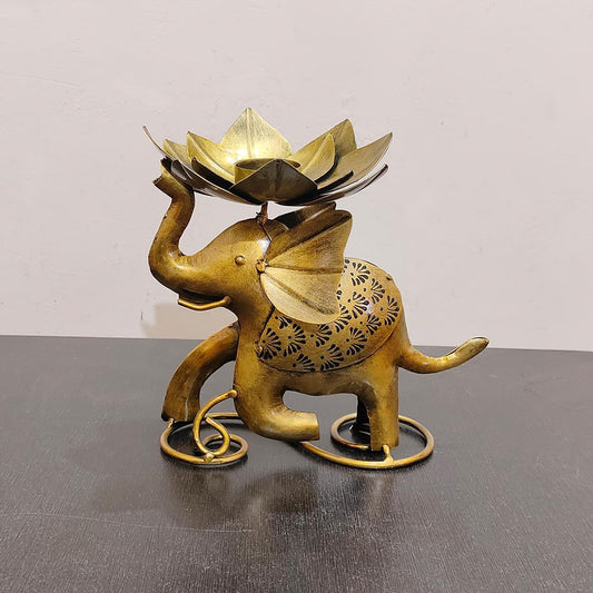 Majestic Elephant T-Light Holder