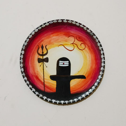 DivineAura Shivling Wall Plate
