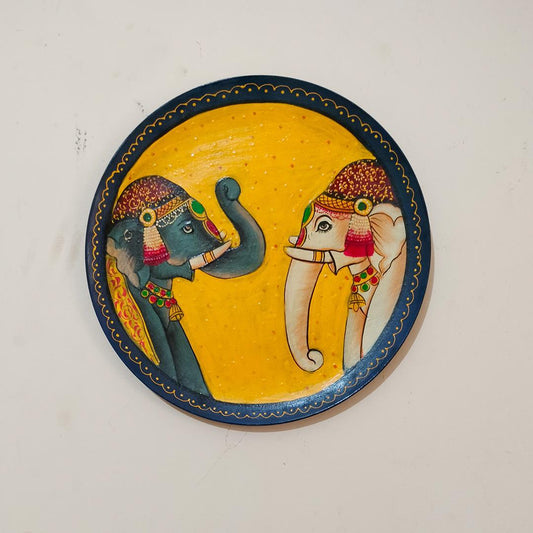 RoyalElephants Wooden Wall Plates - Decorative & Artistic Wall Plate | Elegant Home Decor